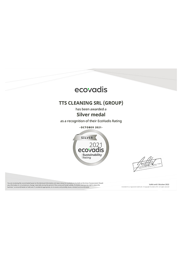 TTS_Cleaning_EcoVadis_certificato_english